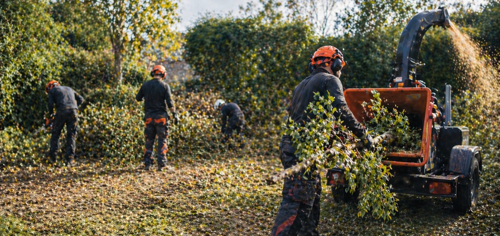 site clearance ground clearance swansea wood chipper